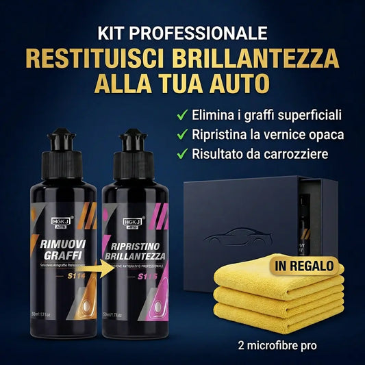 Kit Rimuovi Graffi Pro — Trattamento 2 in 1